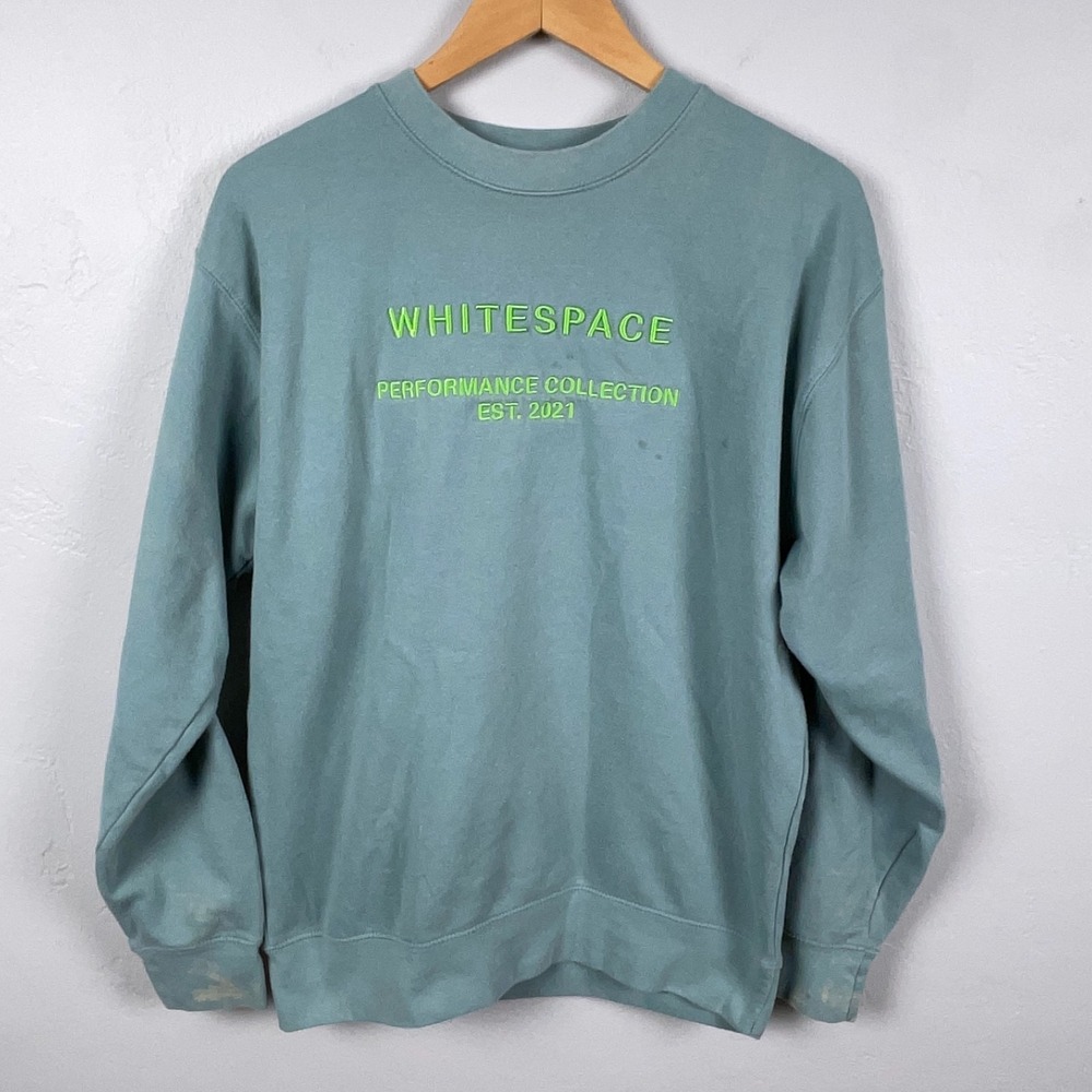 Whitespace Performance Collection Sweater Men Medium Crewneck Shaun White Blue